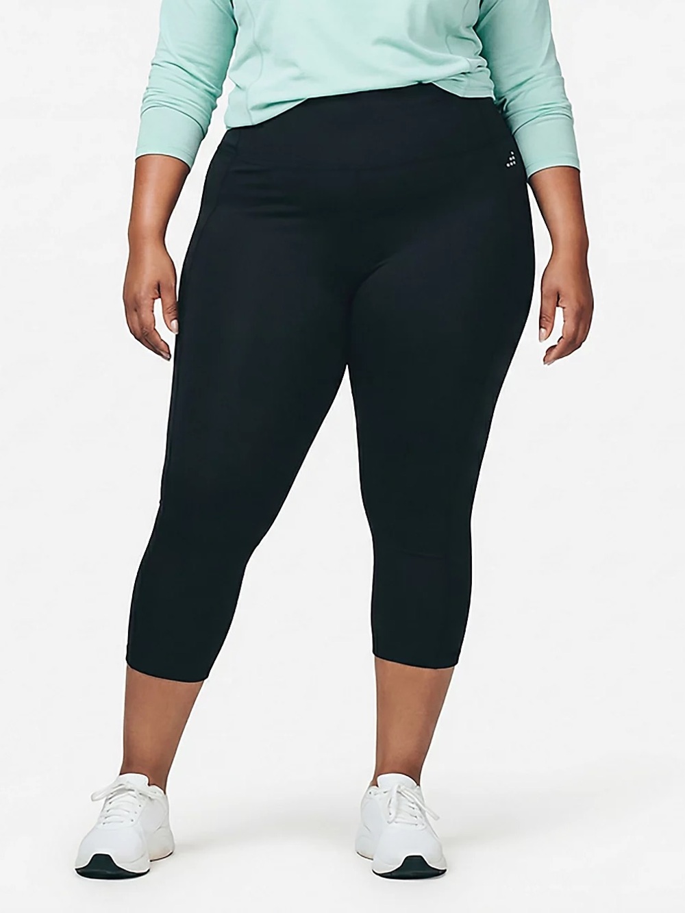 BCG Women’s Plus Size Tummy Control Cropped Leggings